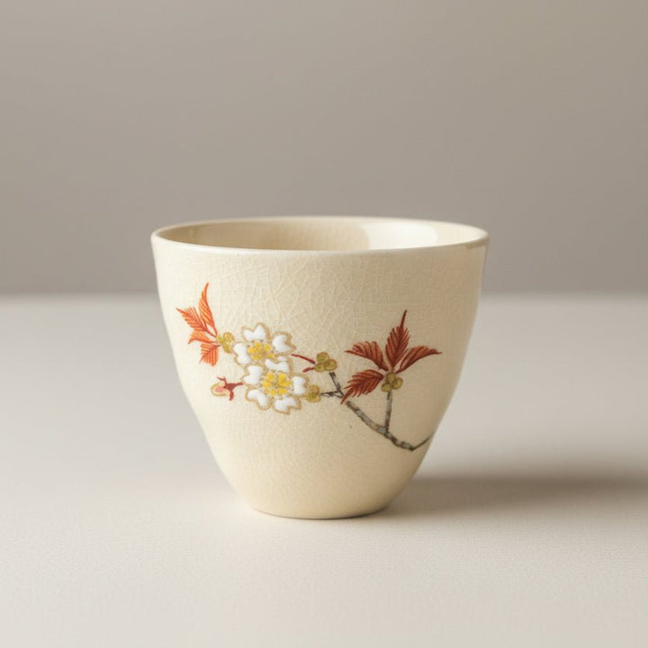 Tohomura Handpainted Japanese Kyusu Teapot - Hanagokoro Collection - Tea and Whisk