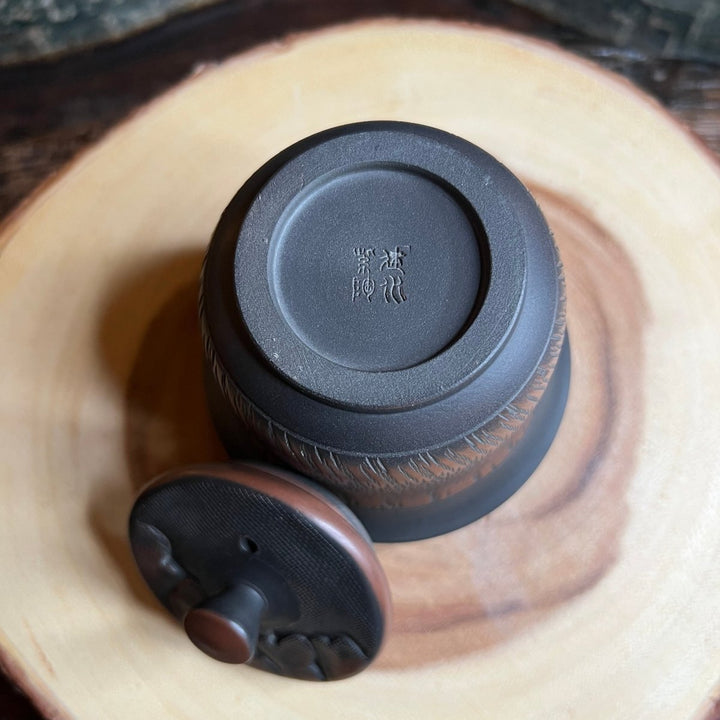 Veil of Ember Clouds - Jianshui Handmade Easy Gaiwan - Tea and Whisk