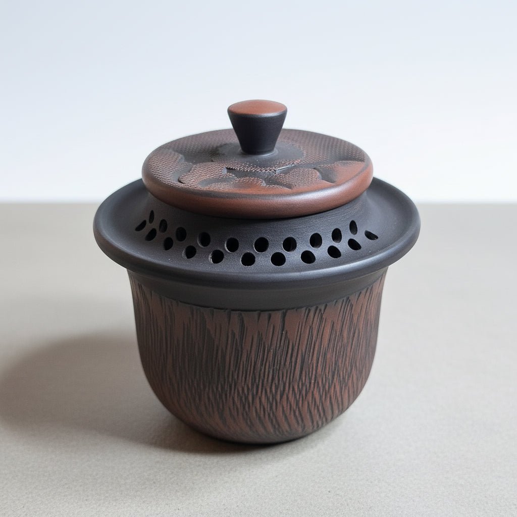 Veil of Ember Clouds - Jianshui Handmade Easy Gaiwan - Tea and Whisk