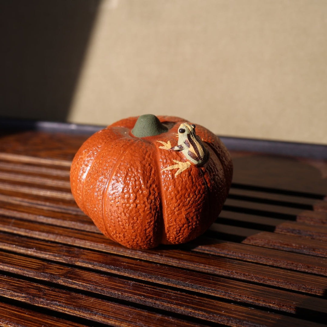 Water Spraying Gourds & Pumpkins Frog Teapet - Tea and Whisk
