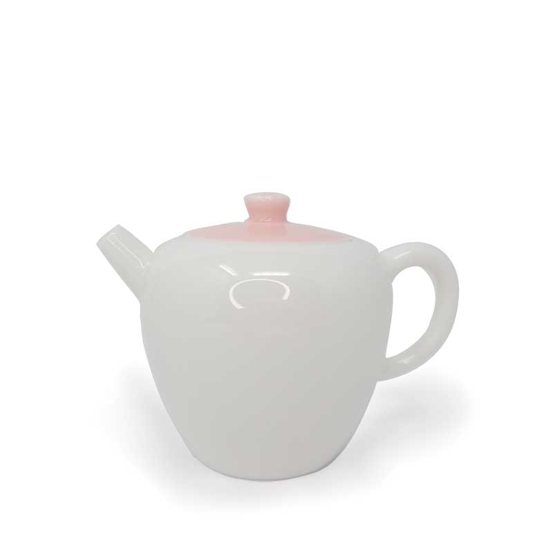 White Jade Porcelain Teapot - Tea and Whisk