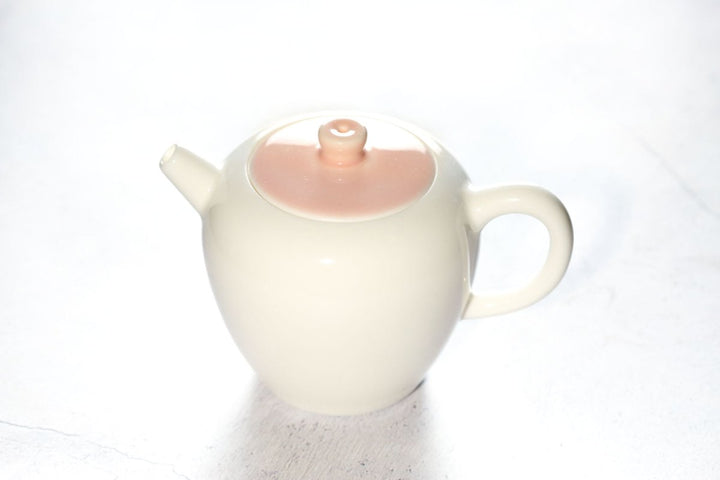 White Jade Porcelain Teapot - Tea and Whisk