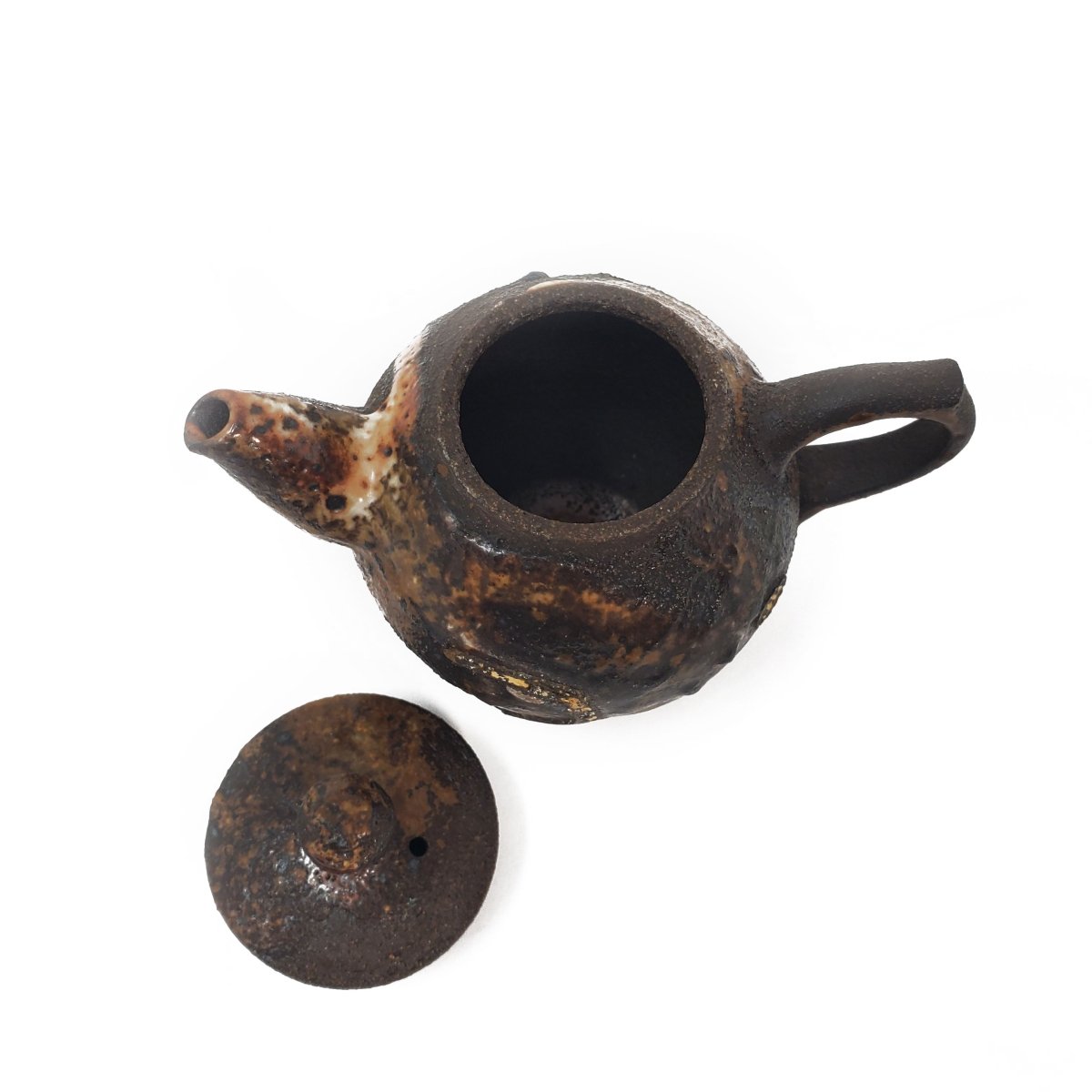 Wood - fired Rustic Teapot - Tea and Whisk