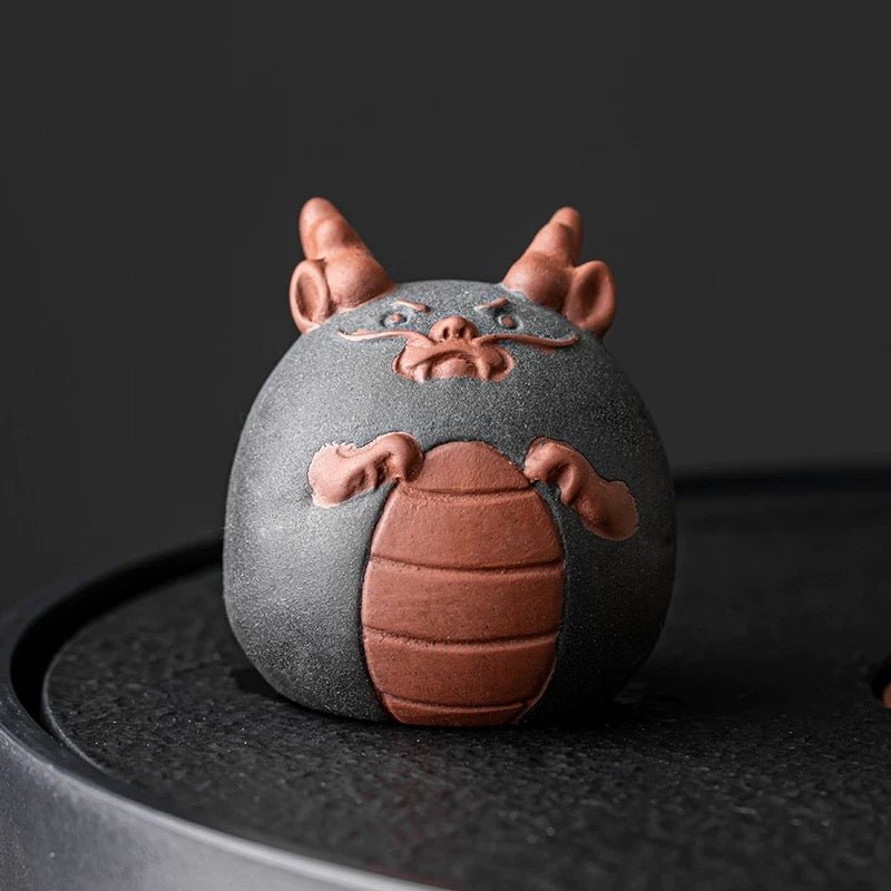 Yixing Clay Cute Dragon Tea Pet - Tea and Whisk