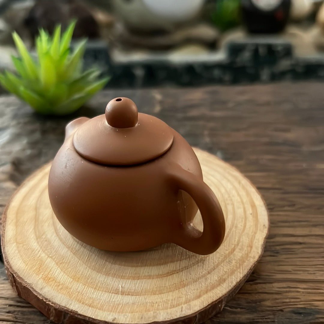 Yixing Clay Mini Teapot Tea Pet - Tea and Whisk