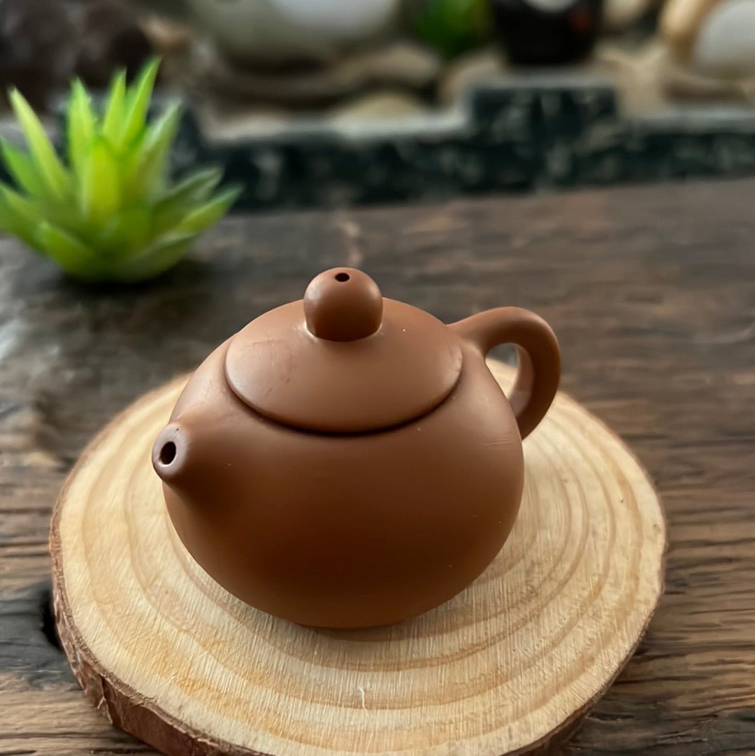 Yixing Clay Mini Teapot Tea Pet - Tea and Whisk