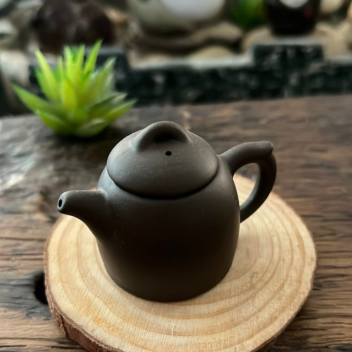 Yixing Clay Mini Teapot Tea Pet - Tea and Whisk