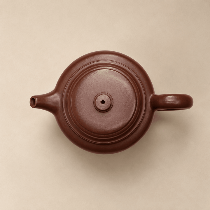 Yixing “De Zhong” Handmade Flat Zini Teapot 170ml - Tea and Whisk