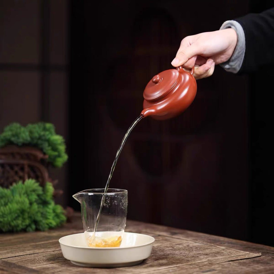 Yixing “Fang Gu” Handmade Zhuni Teapot - Tea and Whisk