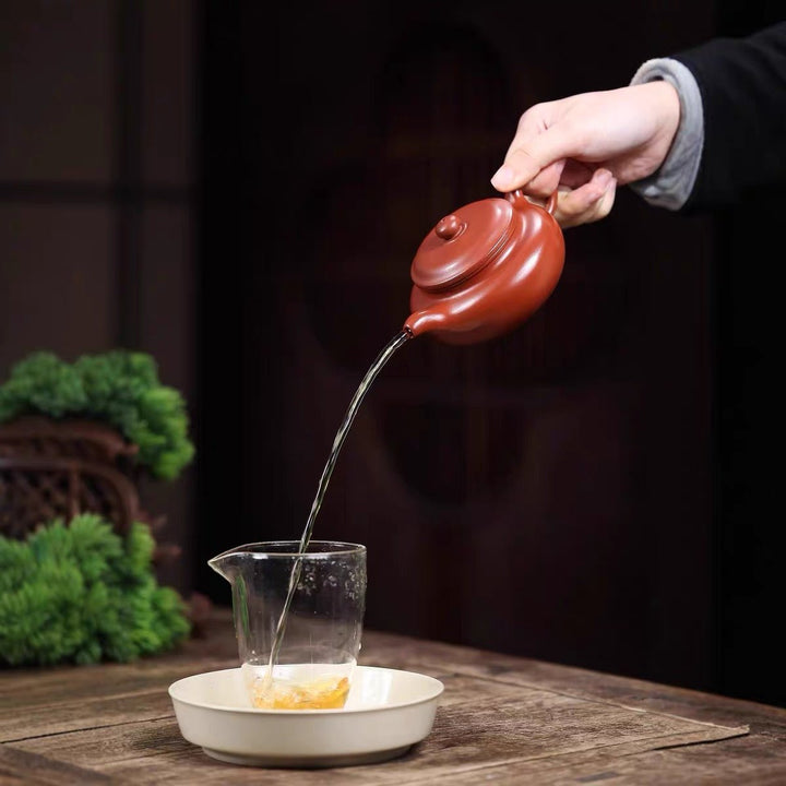 Yixing “Fang Gu” Handmade Zhuni Teapot - Tea and Whisk