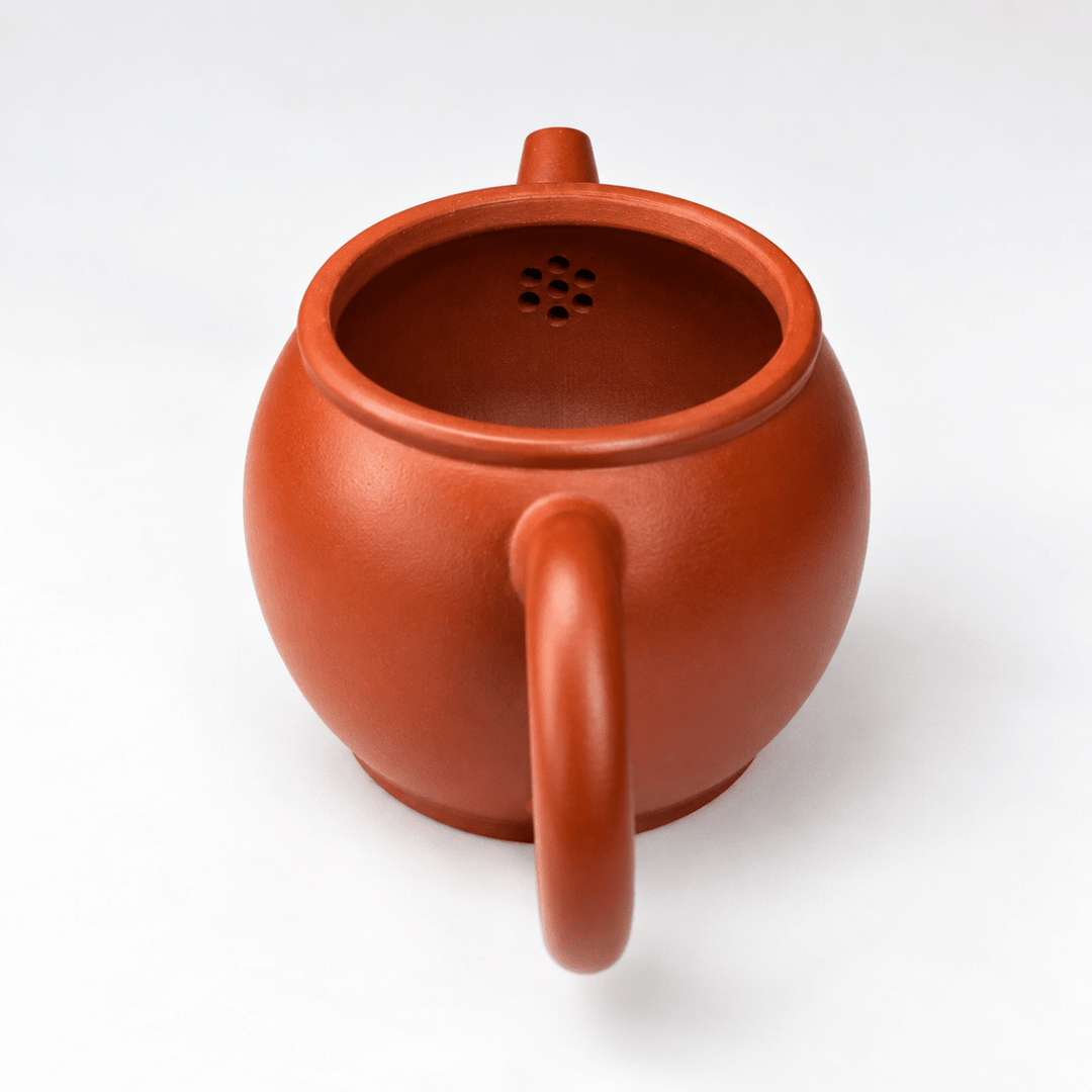 Yixing Round “Hanwa” Handmade Zhuni Teapot 170ml - Tea and Whisk