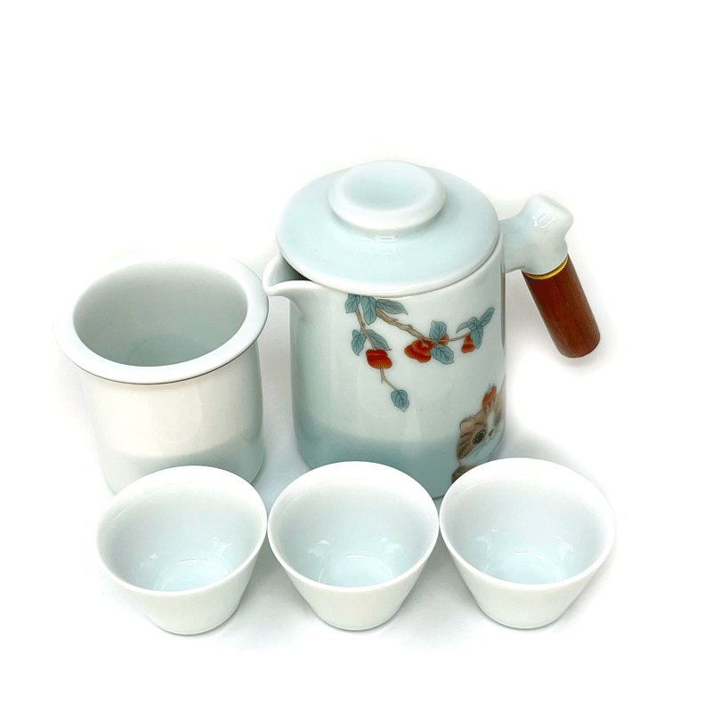 Ez-brew Cute Cat Travel Tea Set
