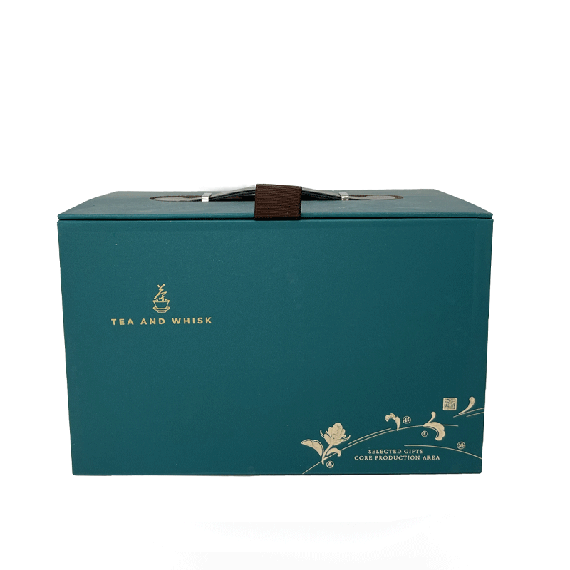 Dark Green Gift Box with a Large Tea Bag