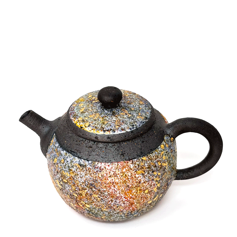 Golden Foil Wood-fired Teapot