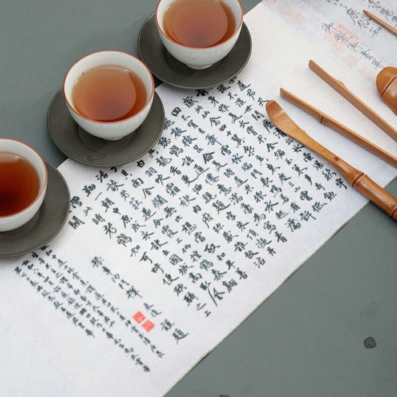 Blue Horizon Double - Sided Tea Mat (Water - Resist Edition) - Tea and Whisk