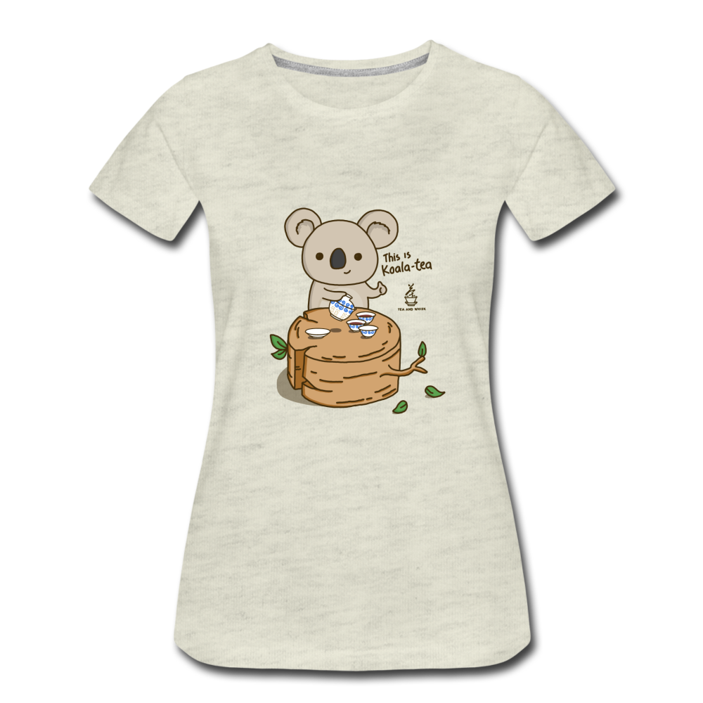 Women’s This Is Koala-tea Premium T-Shirt - heather oatmeal