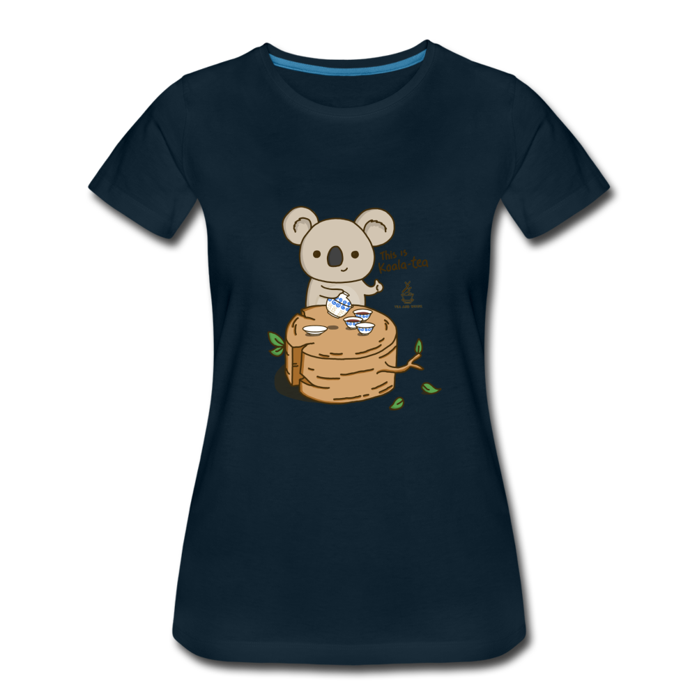 Women’s This Is Koala-tea Premium T-Shirt - deep navy