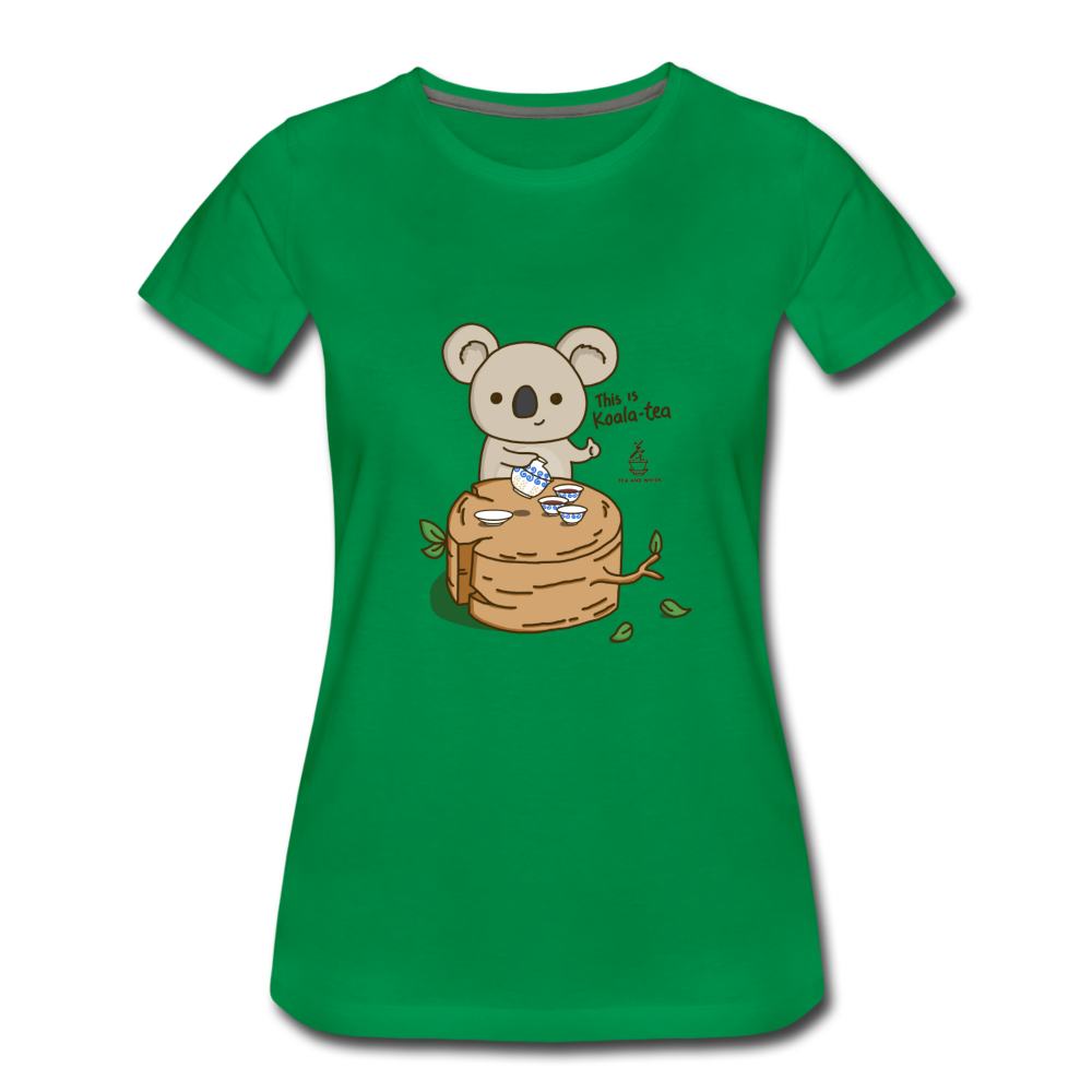 Women’s This Is Koala-tea Premium T-Shirt - kelly green