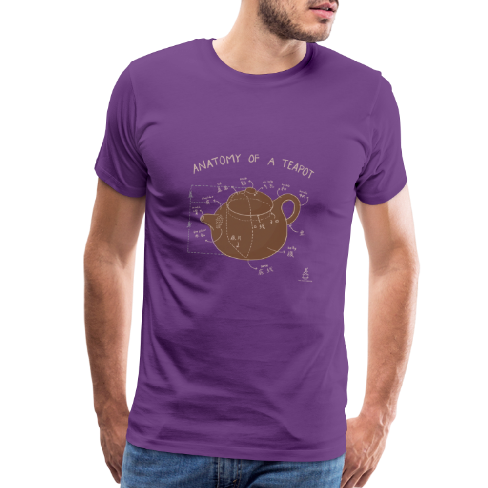 Anatomy Of A Teapot Premium T-Shirt - purple
